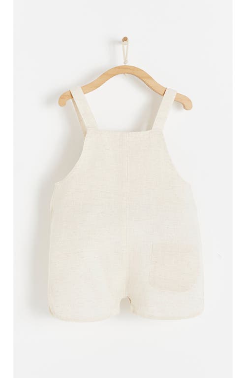 Babycottons Linen Shortall In White