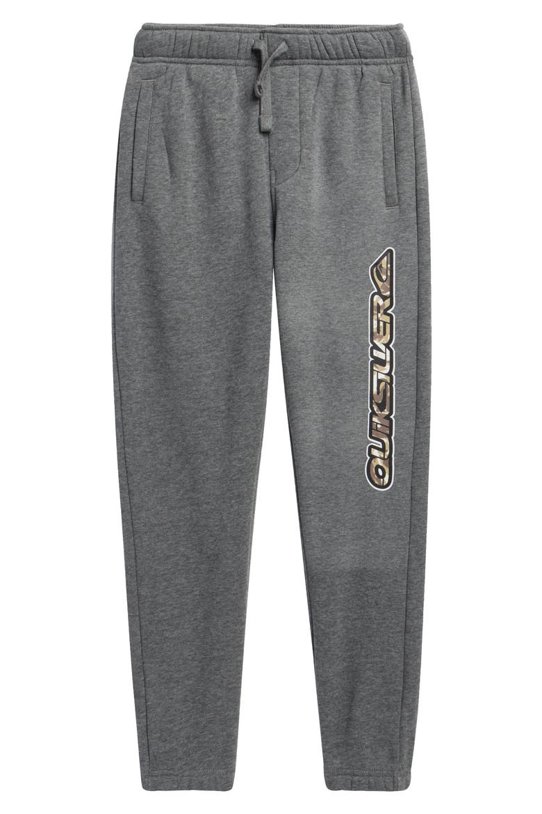 Kids' Camo Logo Print Joggers, Main, color, MEDIUM GRAY HEATHER