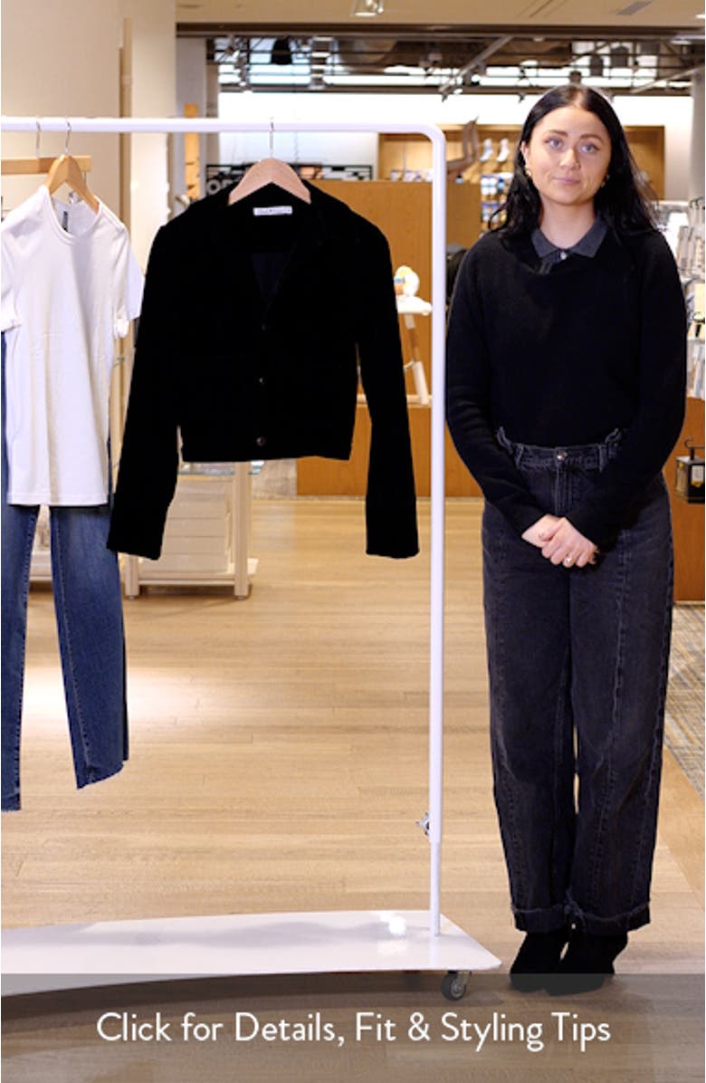 The Madi Velveteen Crop Jacket, sales video thumbnail