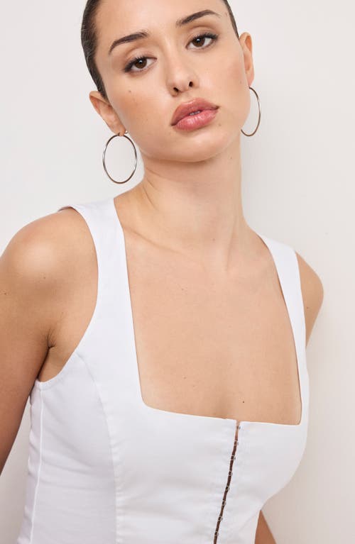 GOOD AMERICAN GOOD AMERICAN DOLLY COTTON POPLIN BUSTIER 