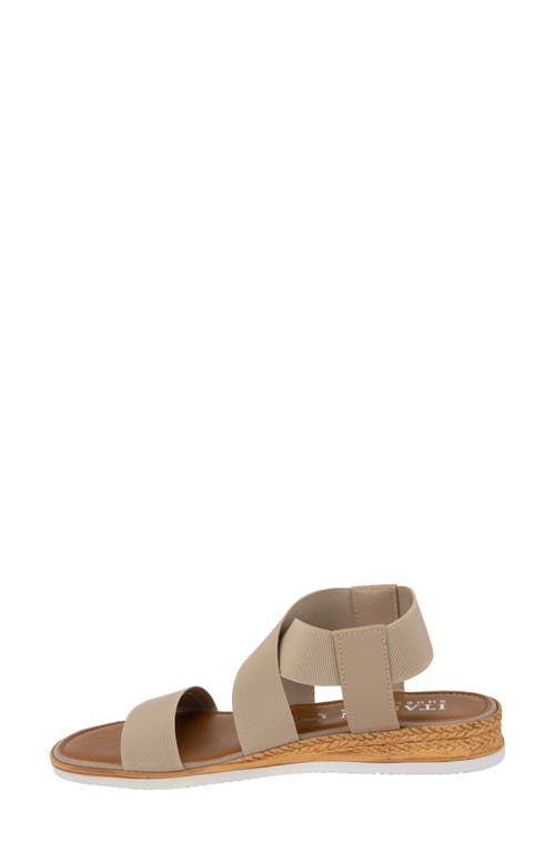 Italian Shoemakers Priola Sandal In Taupe