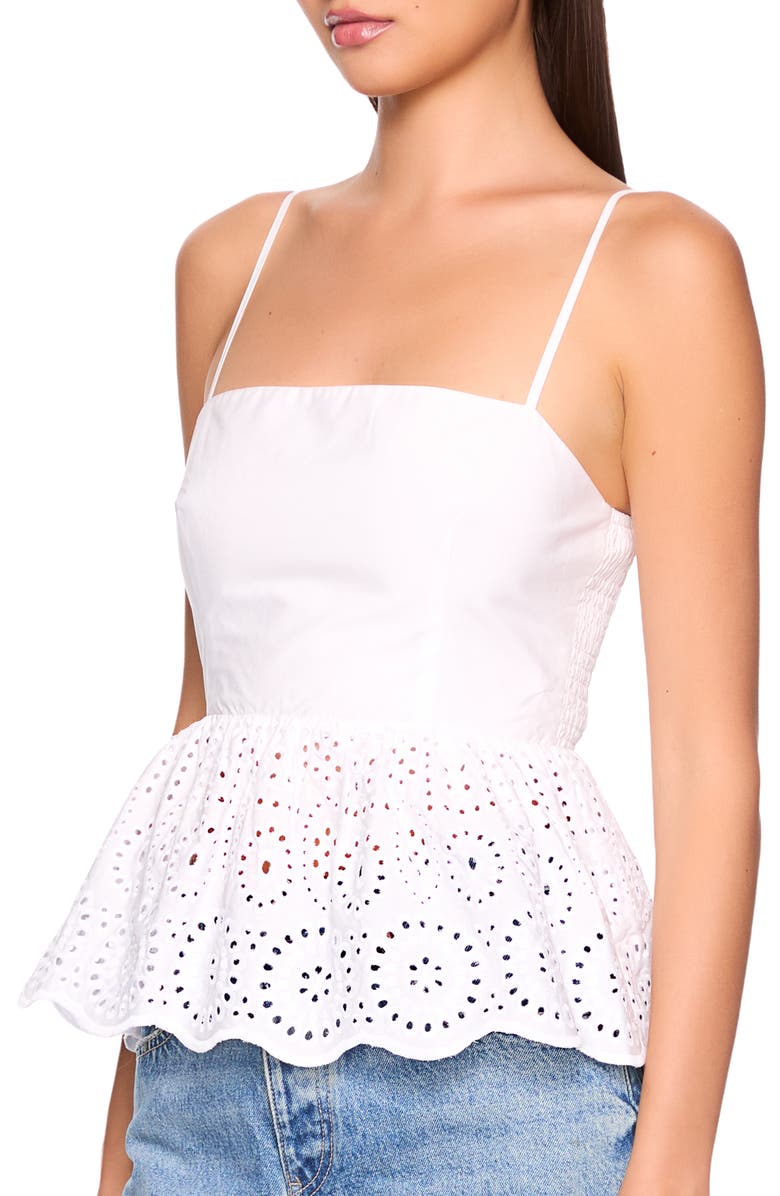 Susana Monaco Embroidered Eyelet Cotton Camisole, Alternate, color, Sugar