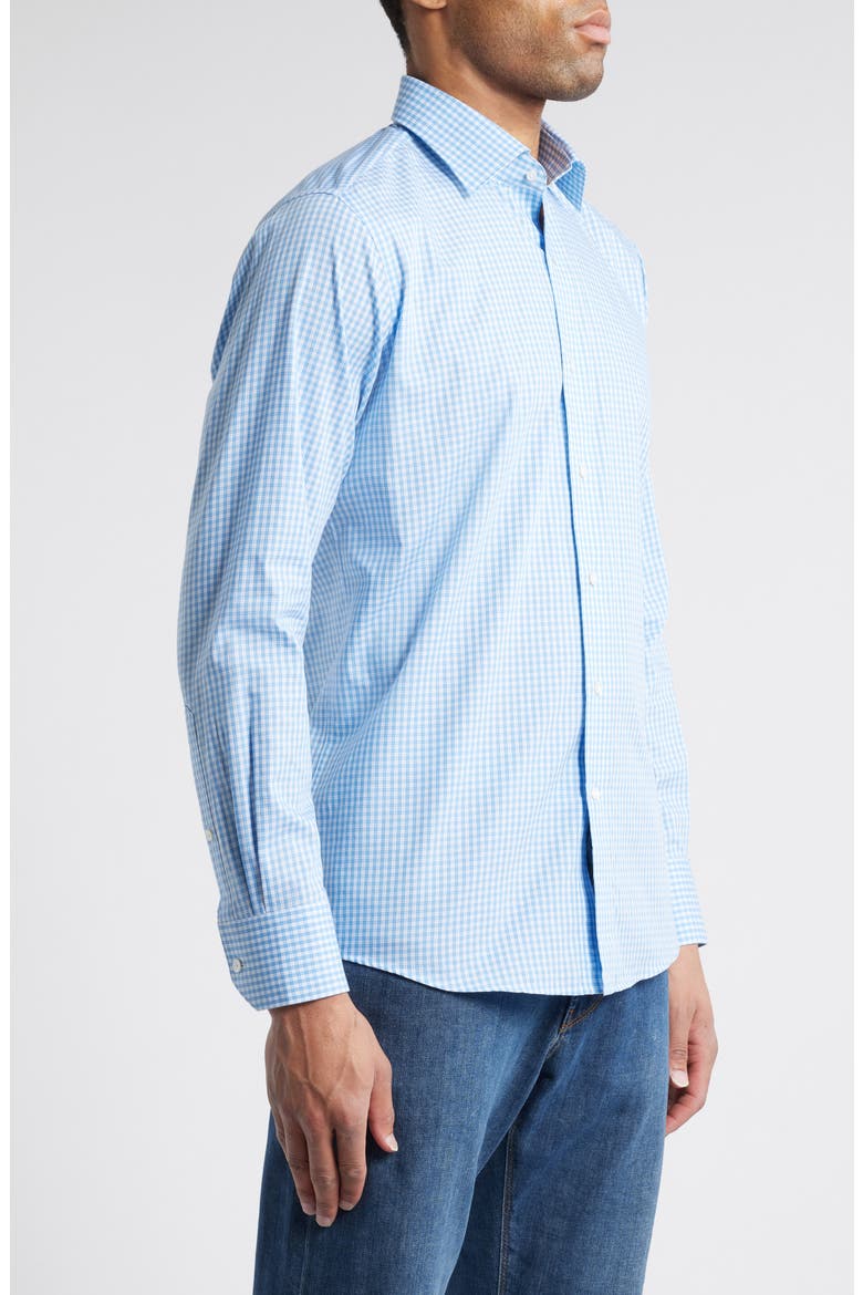 Crown Crafted Capri Cotton Sport Shirt, Alternate, color, FOUNTAIN BLUE