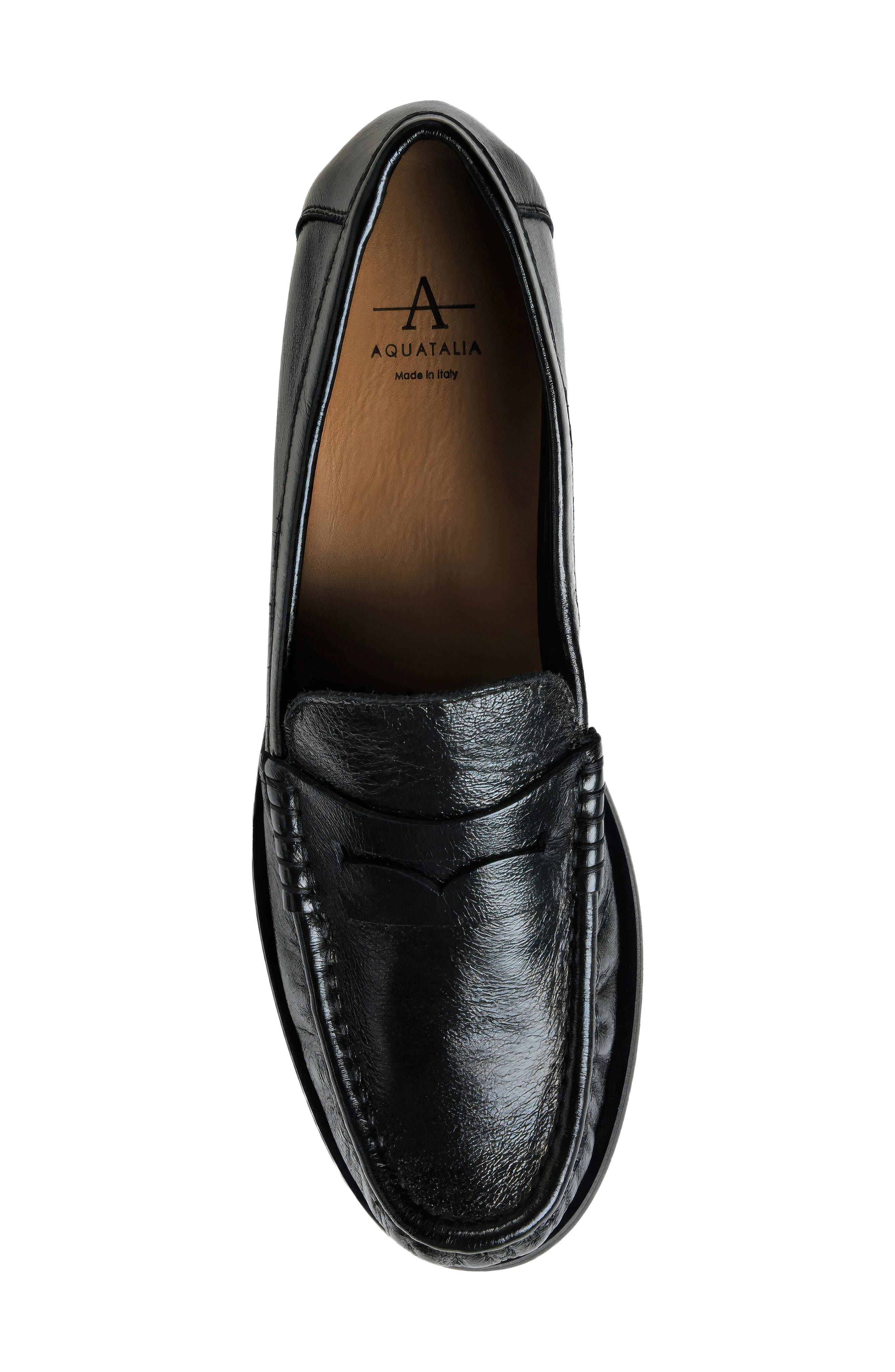 Ellis Penny Loafer, Alternate, color, BLACK NAPLAK