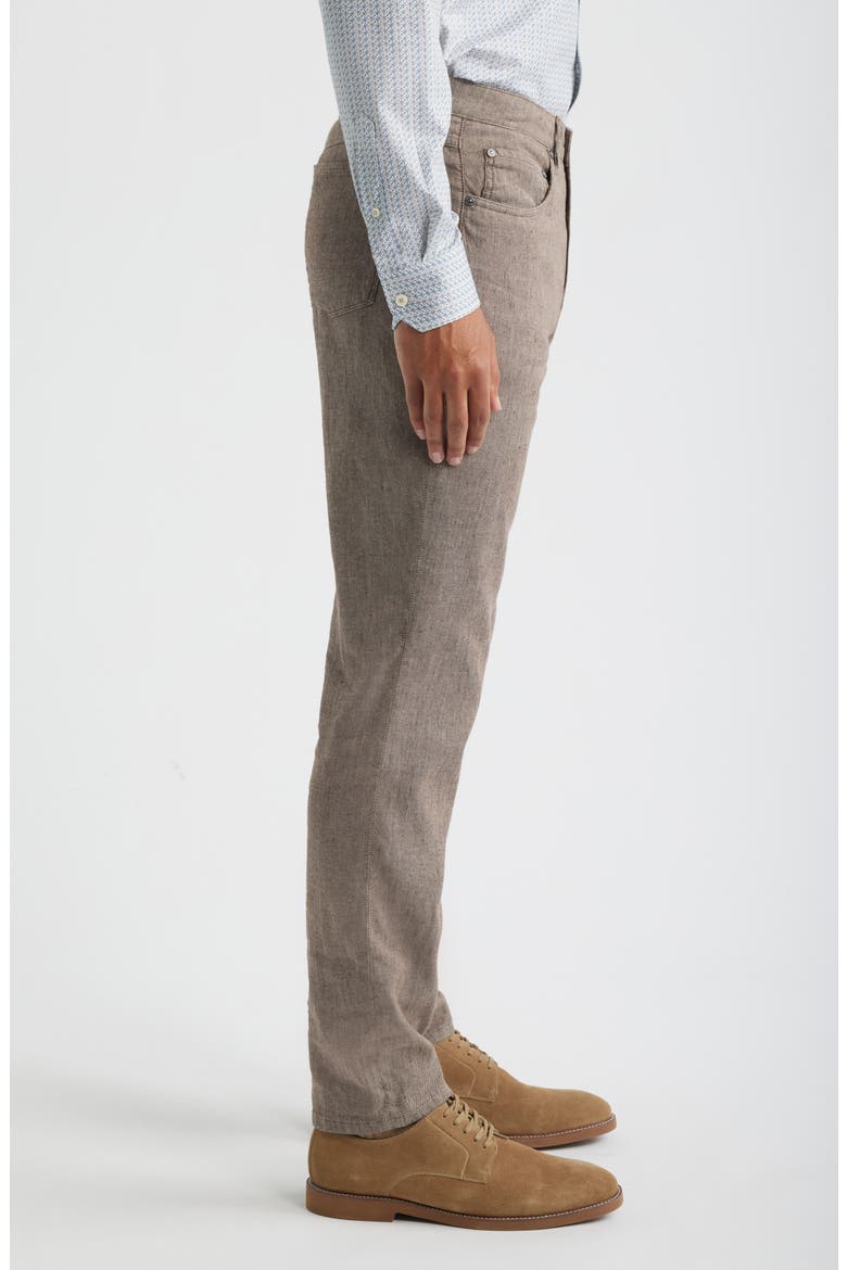 Straight Leg Five Pocket Pants, Alternate, color, TOBACCO
