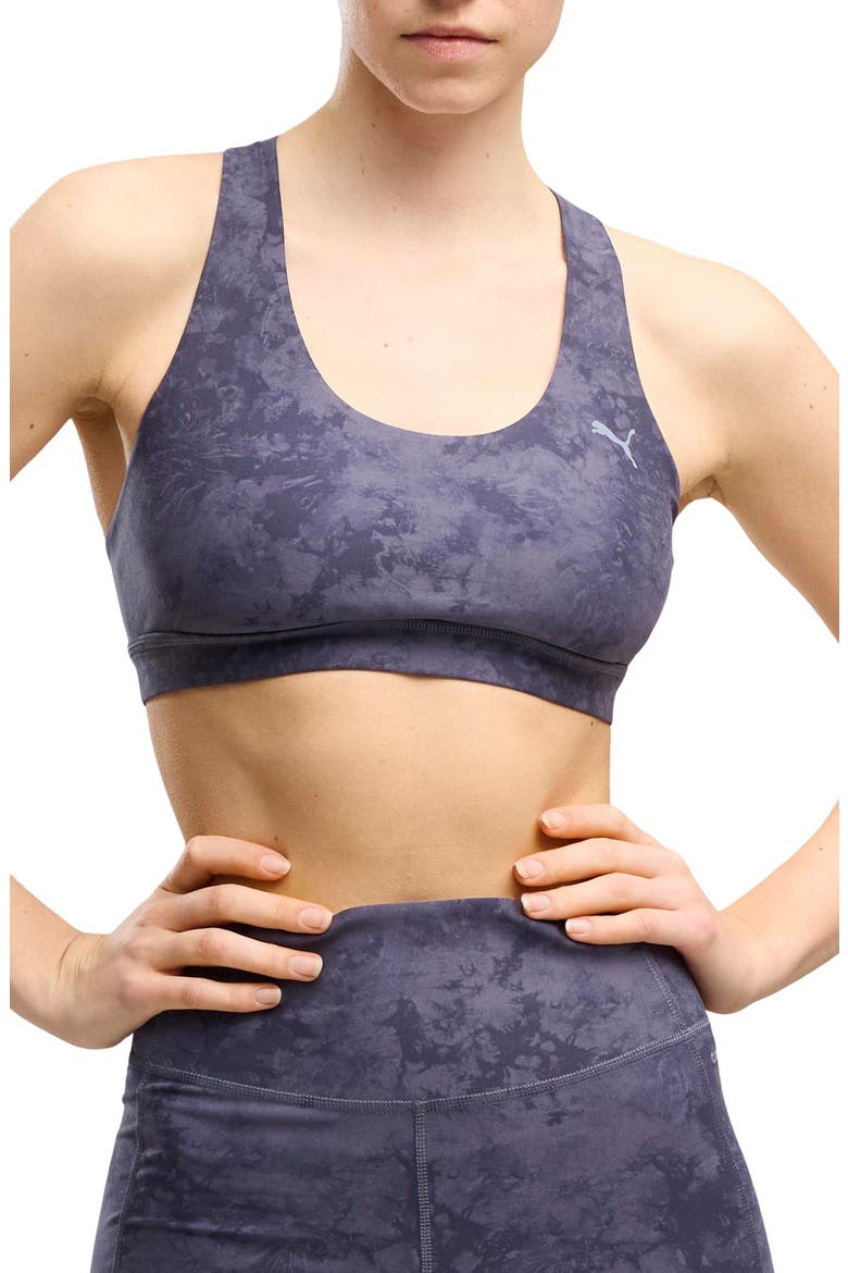CLOUDSPUN AOP Medium Impact Sports Bra, Main, color, INKY DEPTHS