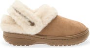 CROCS Kids' Faux Suede Clog with Faux Fur Cuff