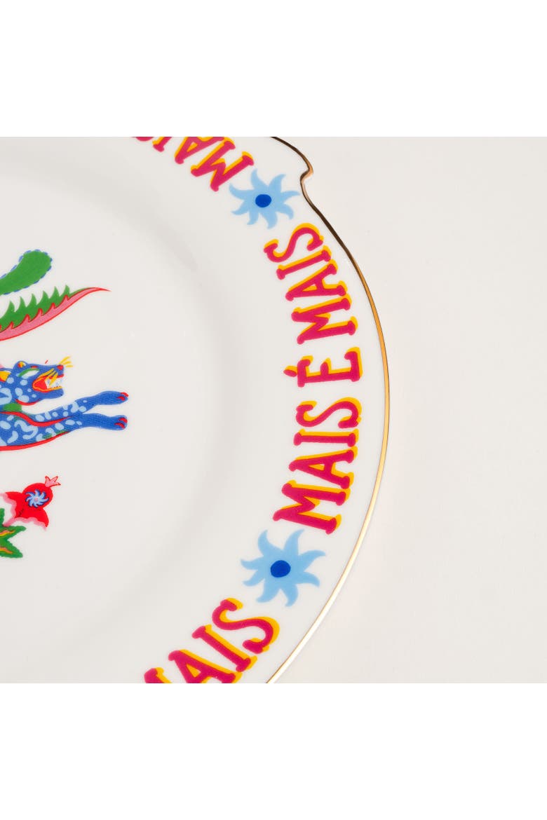 Porcelain Festa Viva Cake Plate 2 Pcs Set, Alternate, color, White