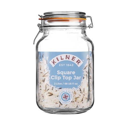 Kilner Square Clip Top Jar For Canning And Food Storage