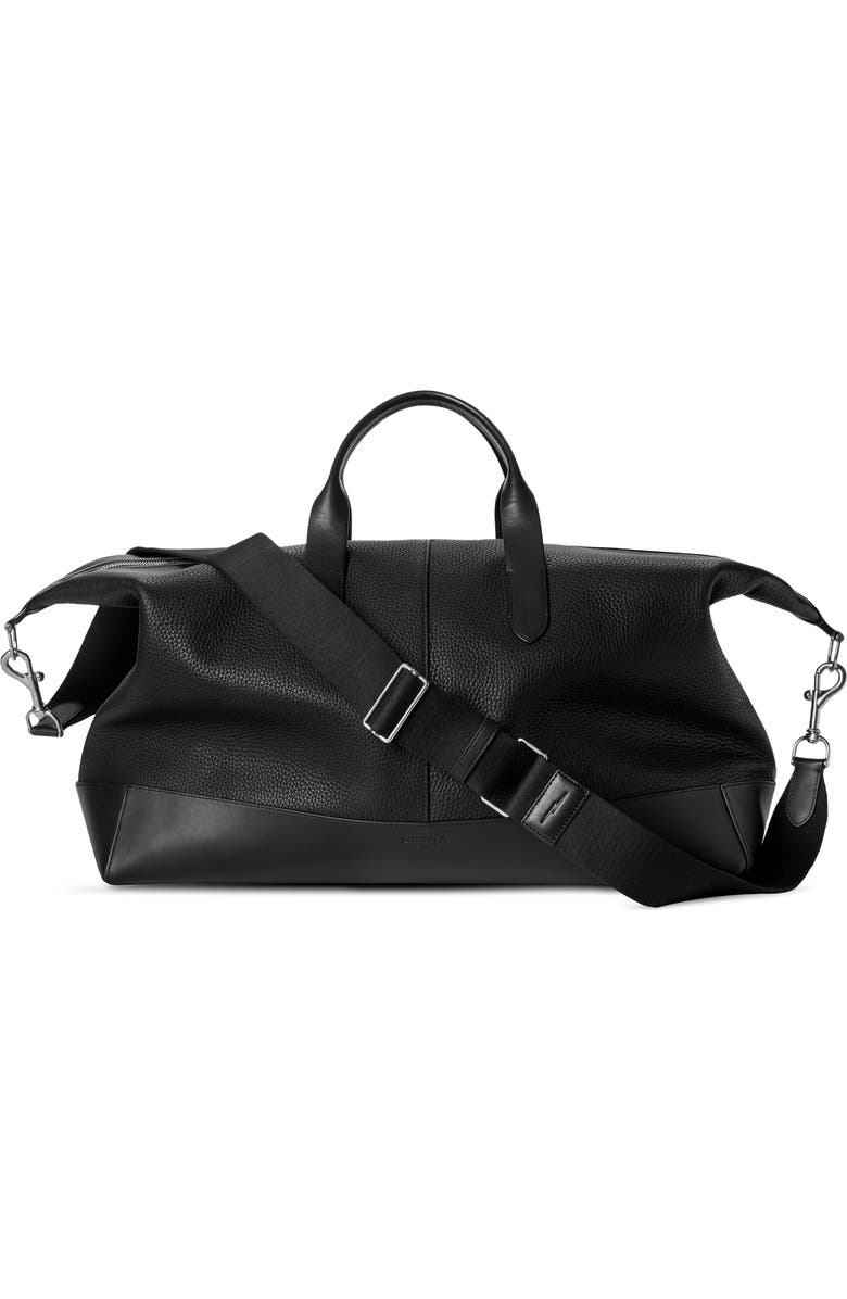 Shinola Canfield Classic Leather Duffle Bag, Alternate, color,
