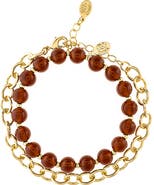 RIVKA FRIEDMAN Set of 2 Chain & Stretch Beaded Bracelets