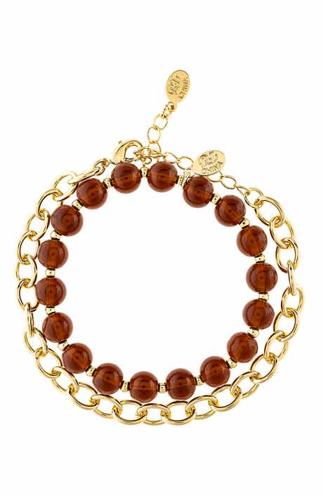 RIVKA FRIEDMAN Set of 2 Chain & Stretch Beaded Bracelets