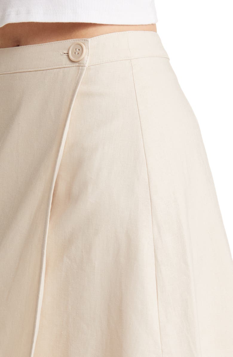 Open Edit Button Wrap Skirt, Alternate, color,