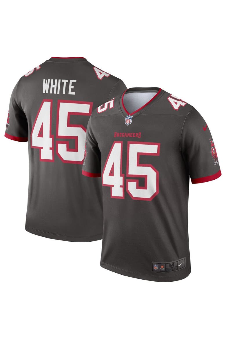 Men's Nike Devin White Pewter Tampa Bay Buccaneers Alternate Legend Jersey, Main, color, Pewter