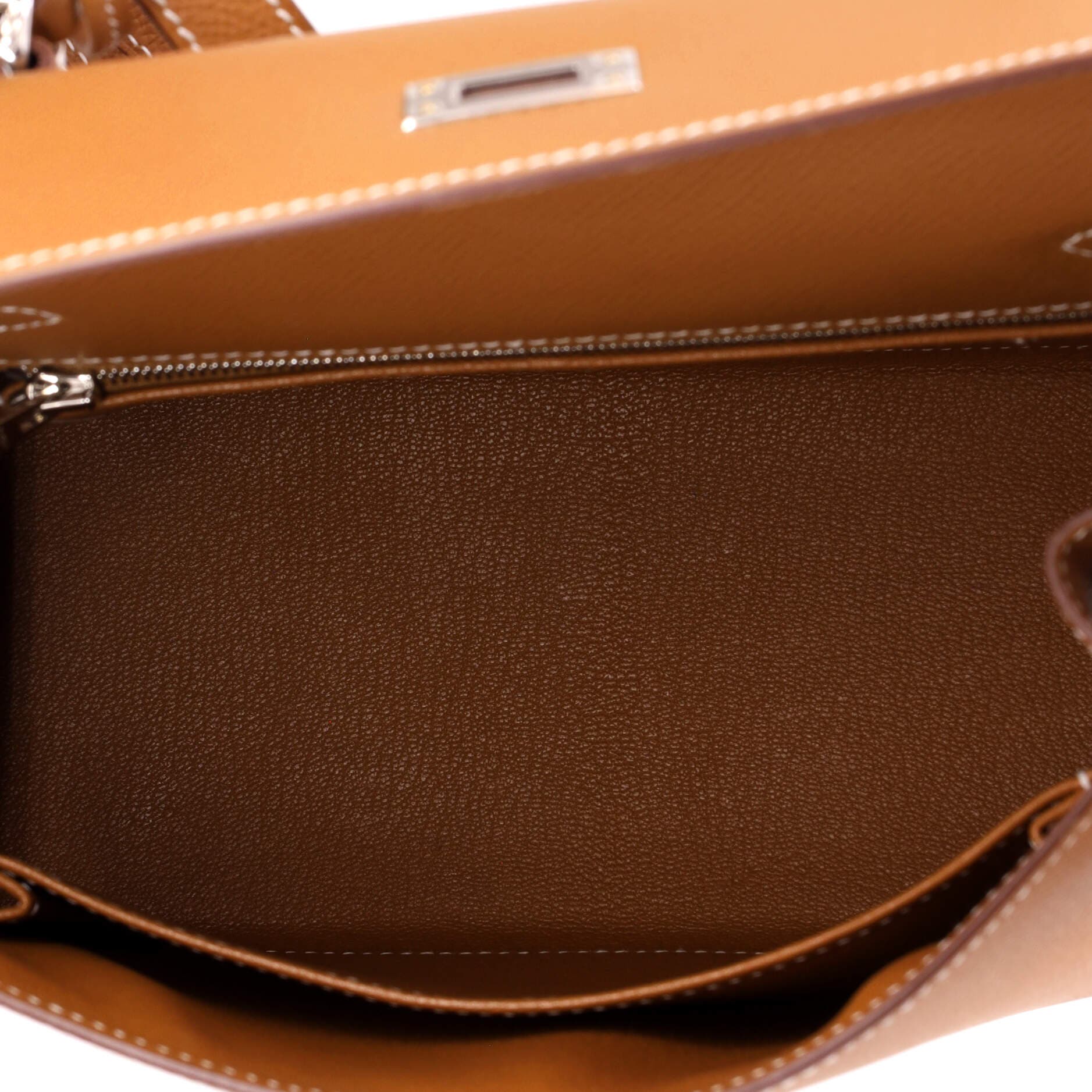 Kelly Handbag Brown Epsom with Electrum Hardware 25, Alternate, color, Metallic Gold