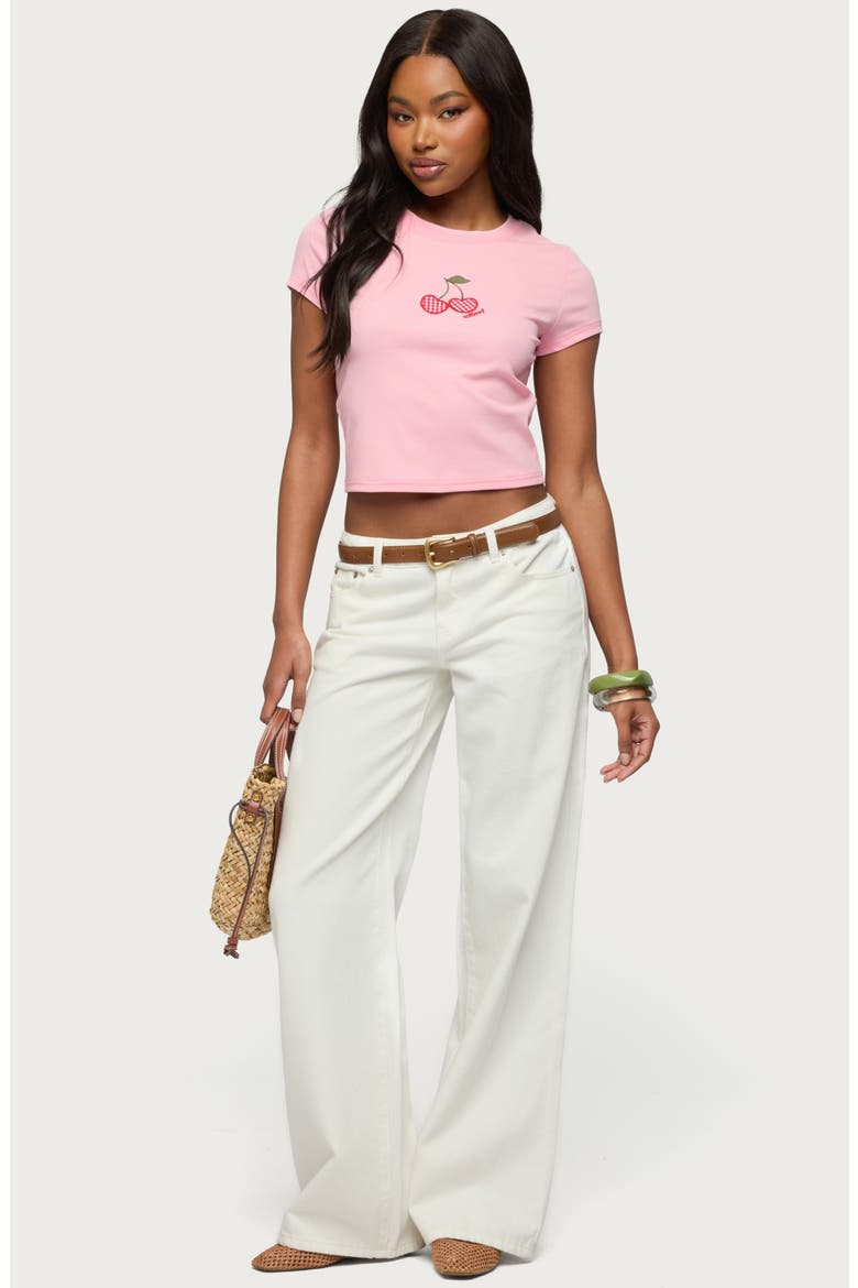 Cherry Crush Appliqué Baby Tee, Alternate, color, LIGHT-PINK