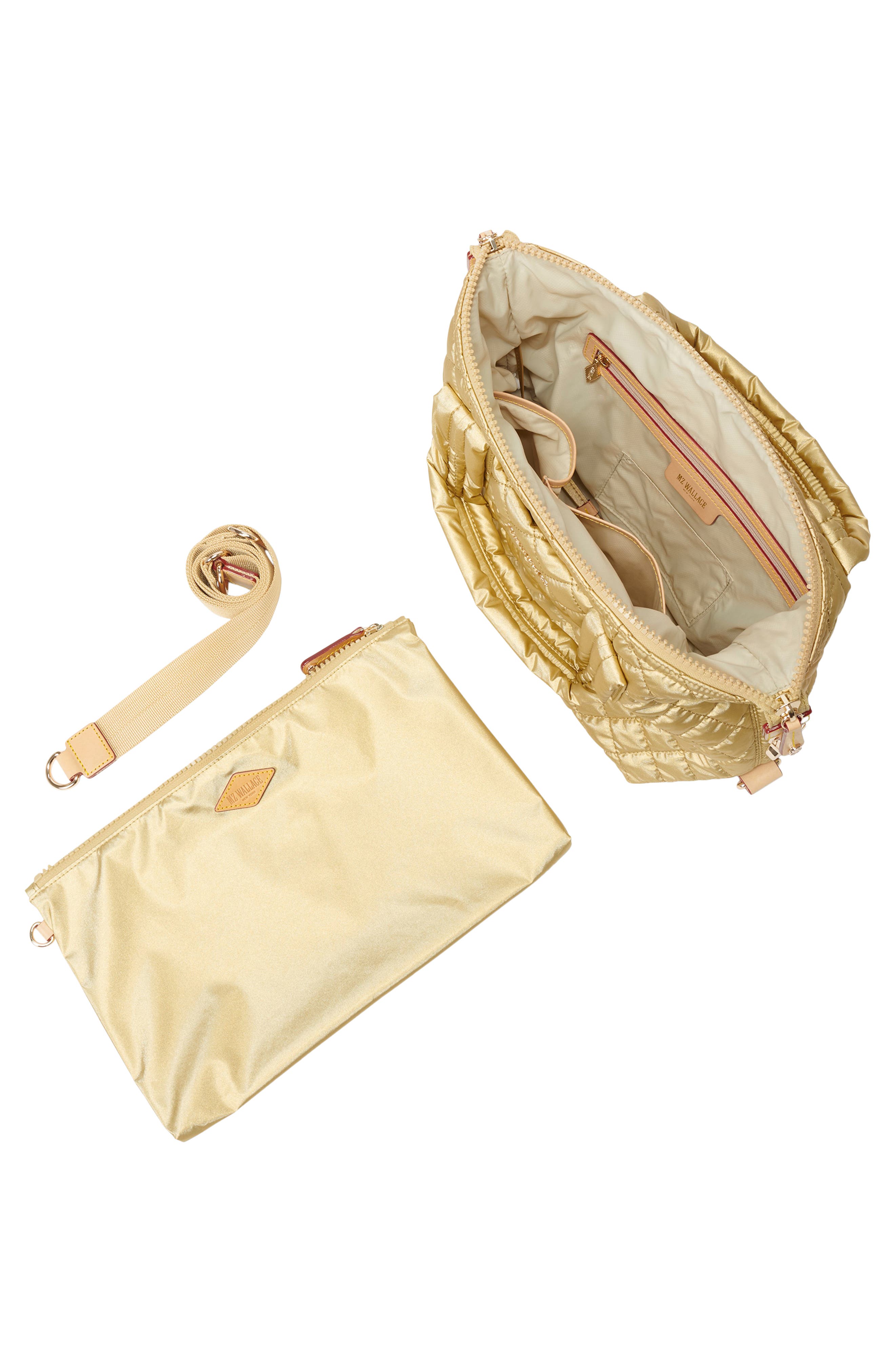 MZ Wallace Small Sutton Deluxe Quilted Nylon Crossbody Bag, Alternate, color, 