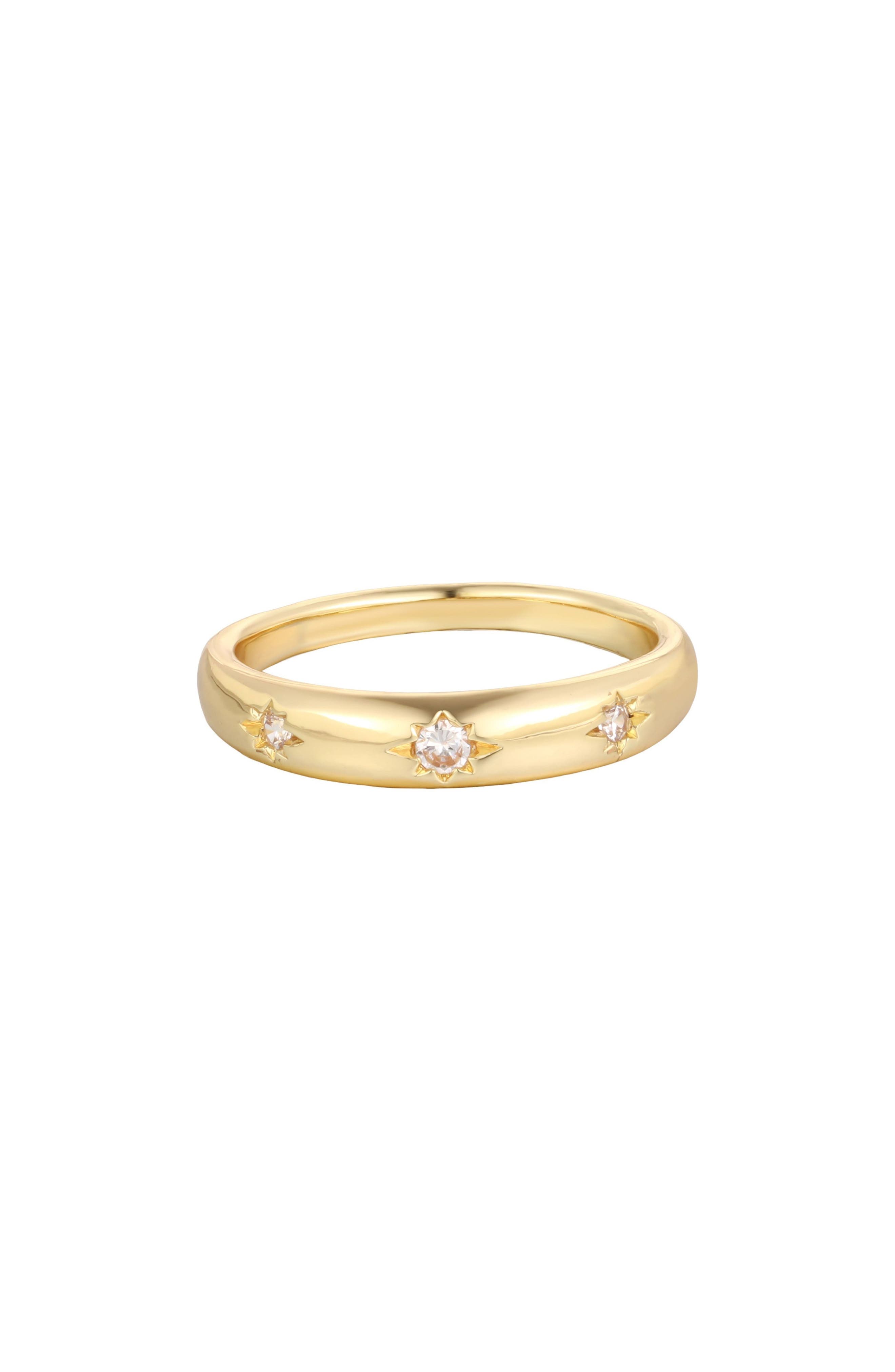 Star Cubic Zirconia Band Ring