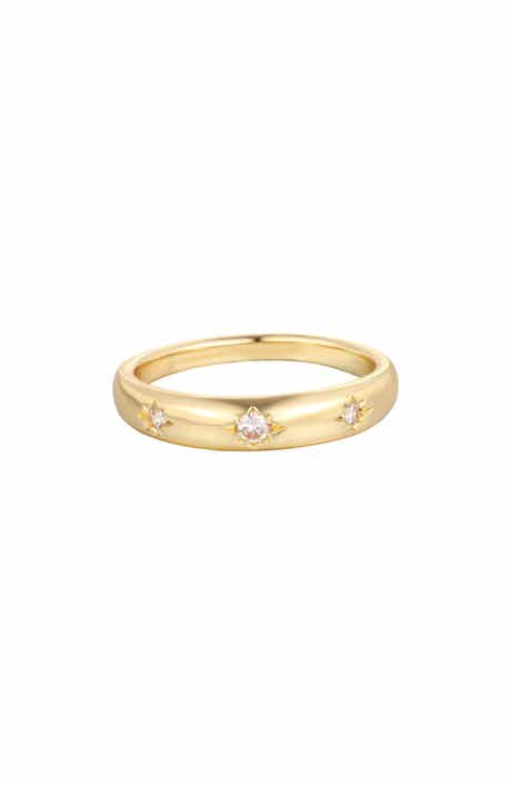 Star Cubic Zirconia Band Ring