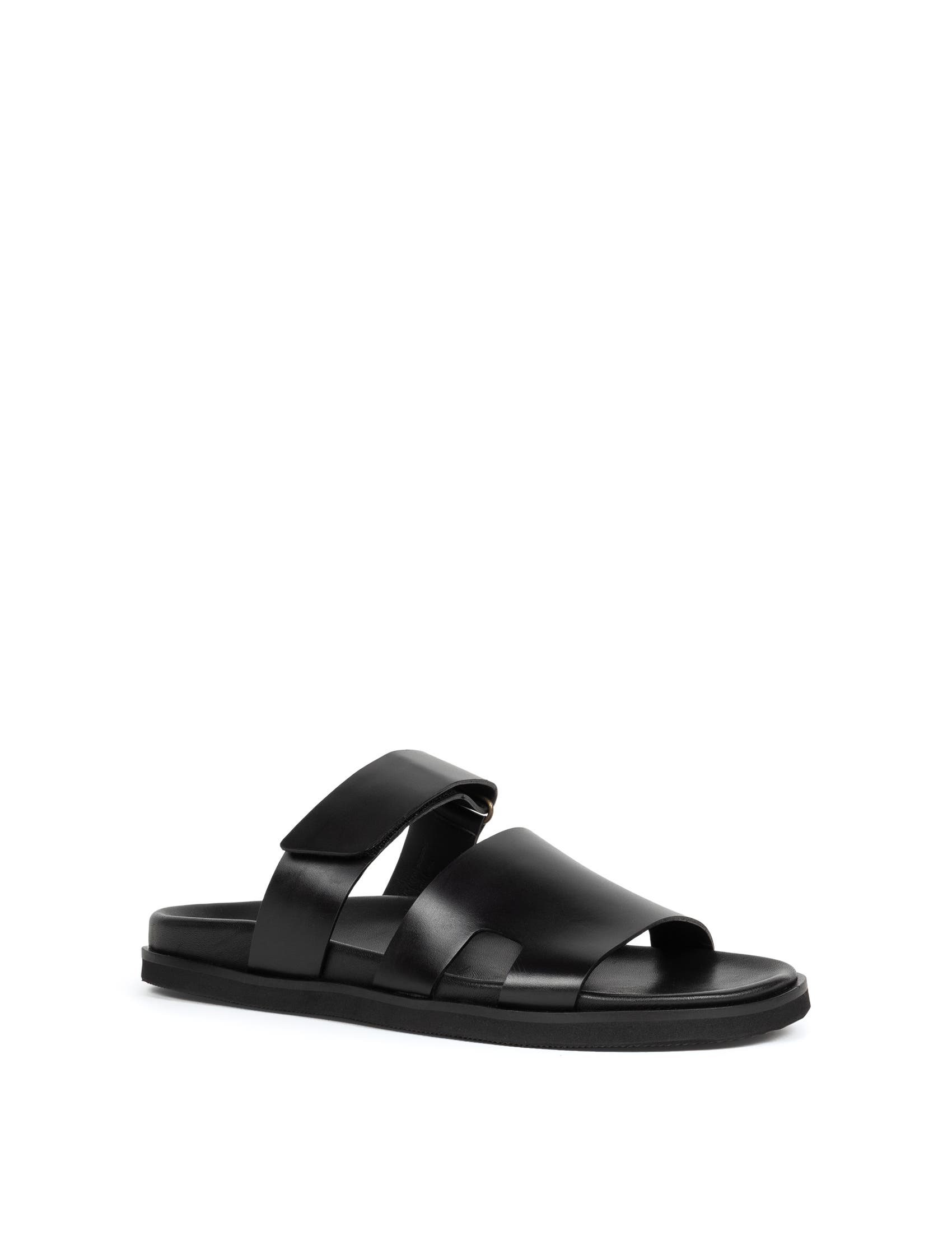 Barry Flat Sandals, Alternate, color, Intense Black