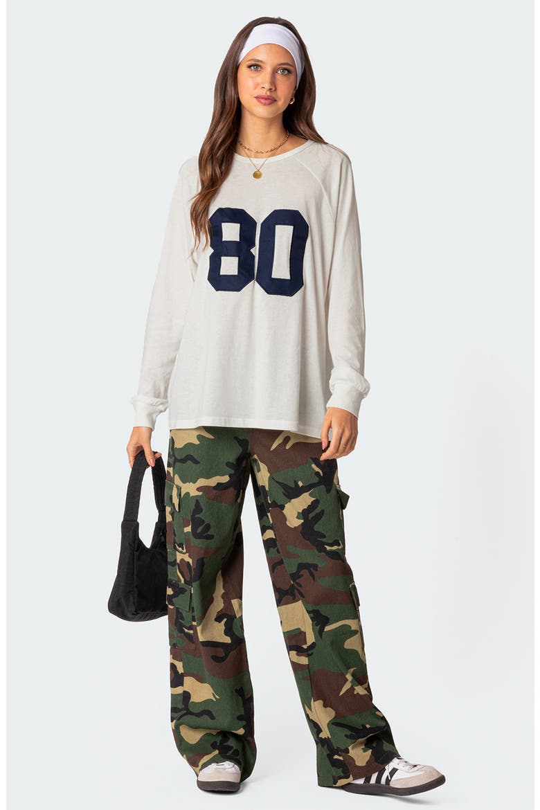 80 Appliqué Oversize T-Shirt, Alternate, color, WHITE
