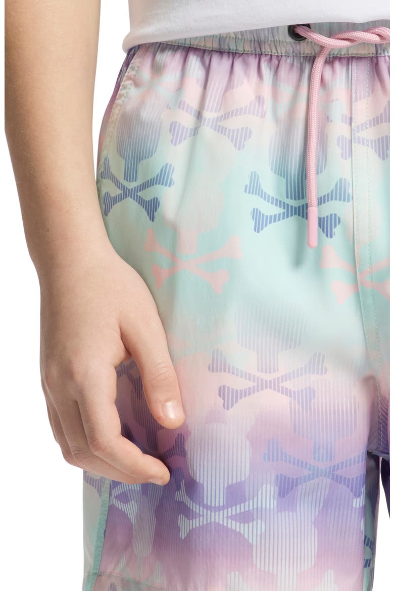 Kids' Foster Bunny Swim Trunks, Alternate, color, LAVENDER GRAY