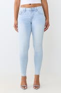 True Religion Jennie Mid Rise Flap Skinny Jeans