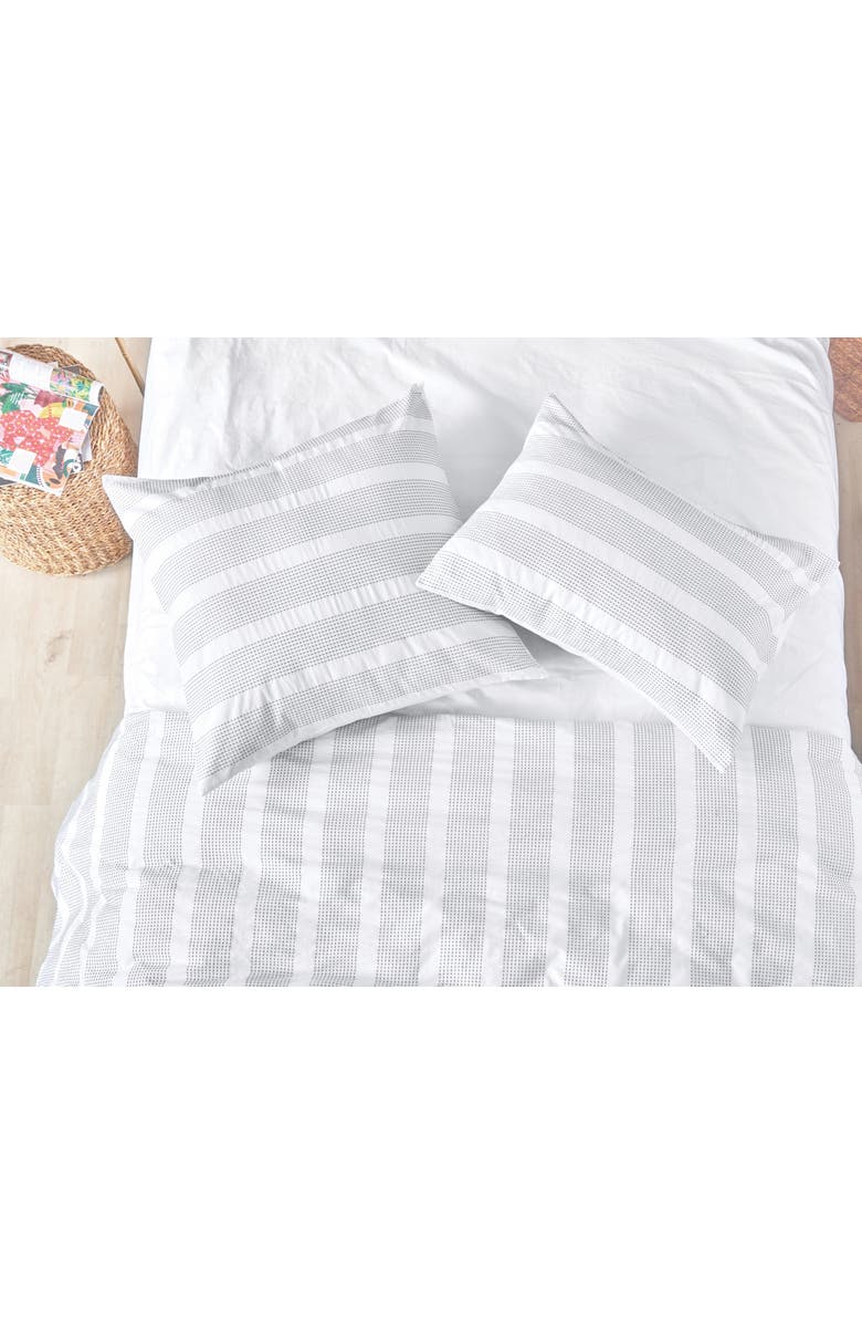 carol & frank Mason Queen Duvet Cover, Alternate, color, White