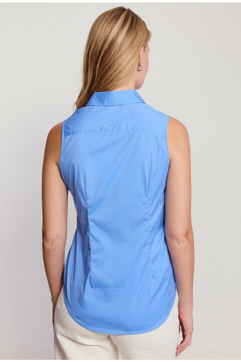 The Sleeveless Shirt, Alternate, color, French Blue