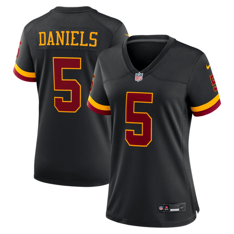 Women's Nike Jayden Daniels Black Washington Commanders Hail Raiser Alternate Game Jersey