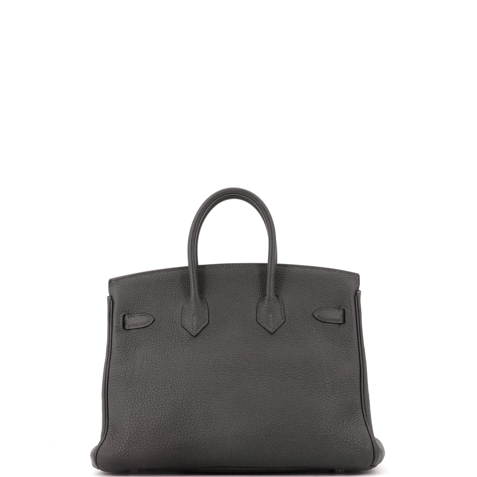 Birkin Handbag Green Togo with Palladium Hardware 25, Alternate, color, Green