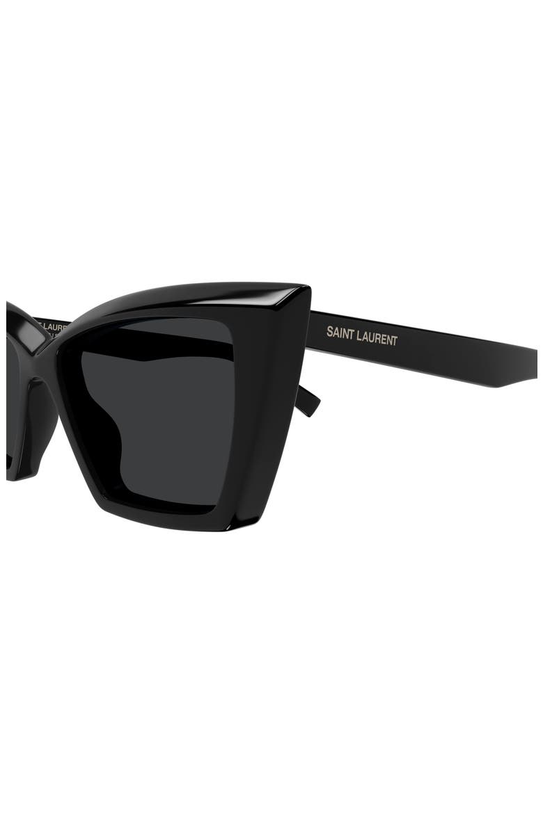 54mm Cat Eye Sunglasses, Alternate, color, BLACK
