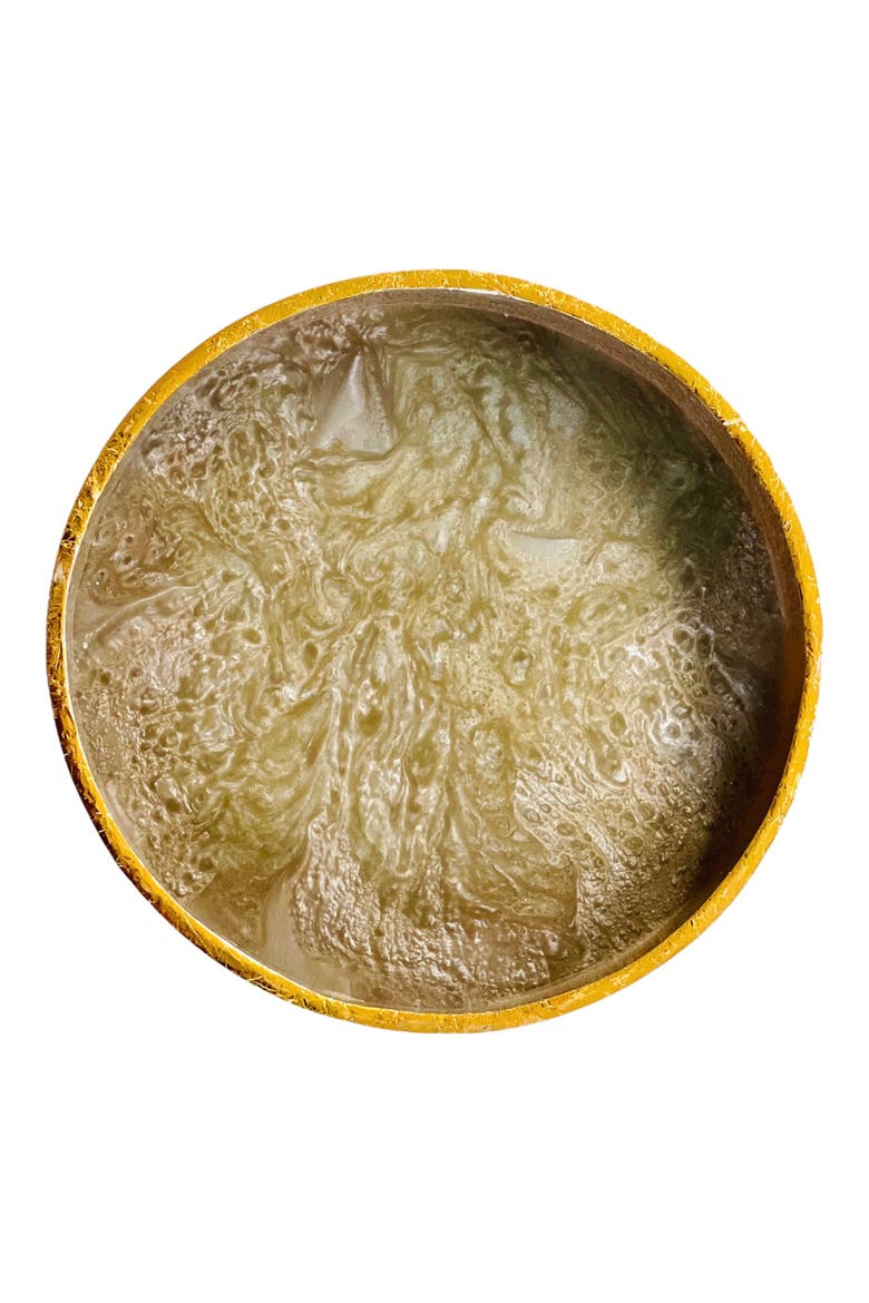 Round Serving Tray, Alternate, color, BROWN