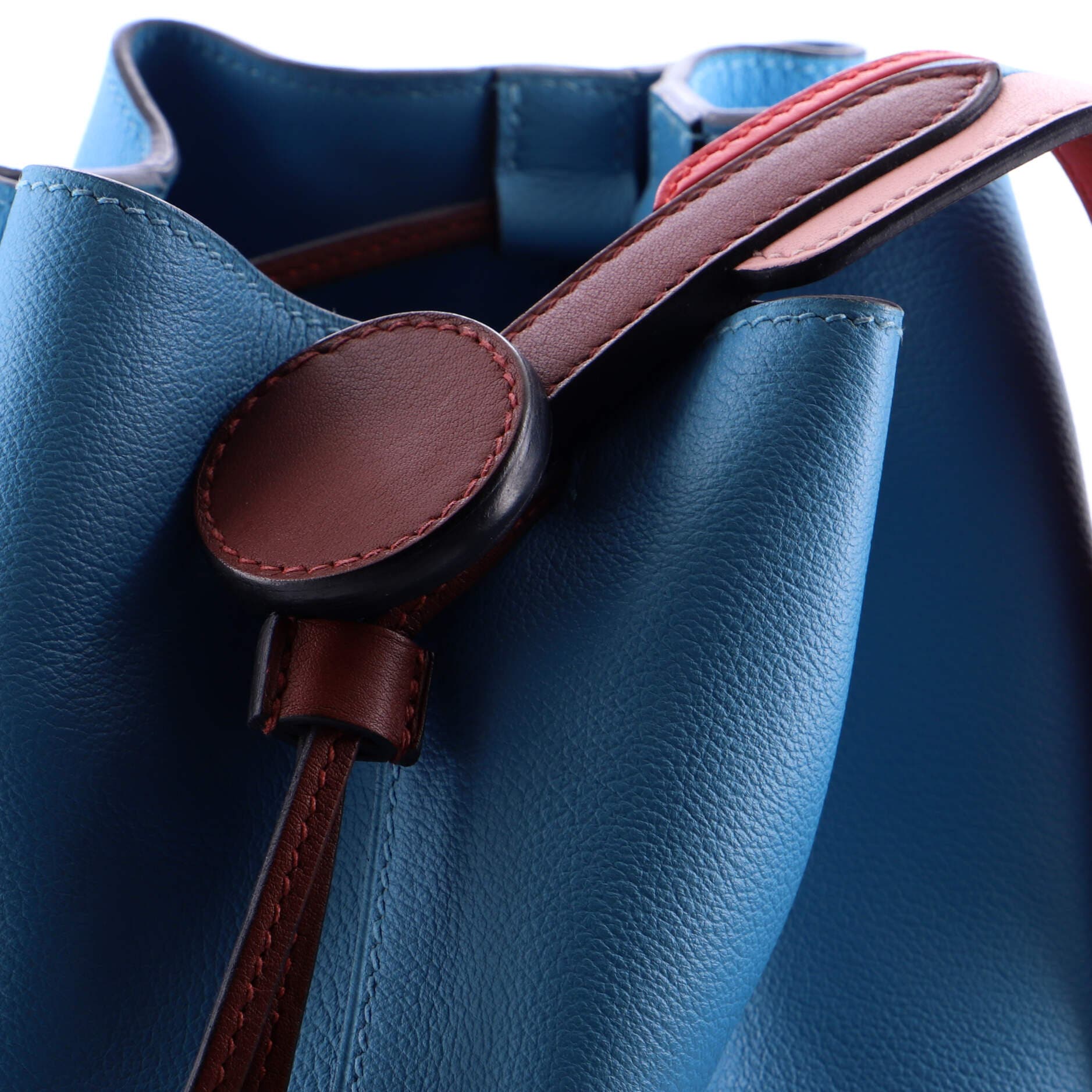 Pre-Owned Hermes Licol Bag Evercolor 17, Alternate, color, Bleu Du Nord