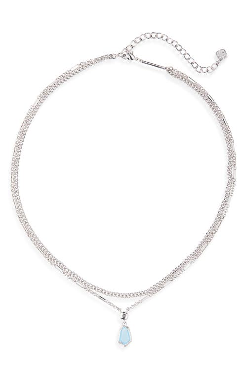 Kendra Scott Alexandria Pendant Layered Necklace In Metallic