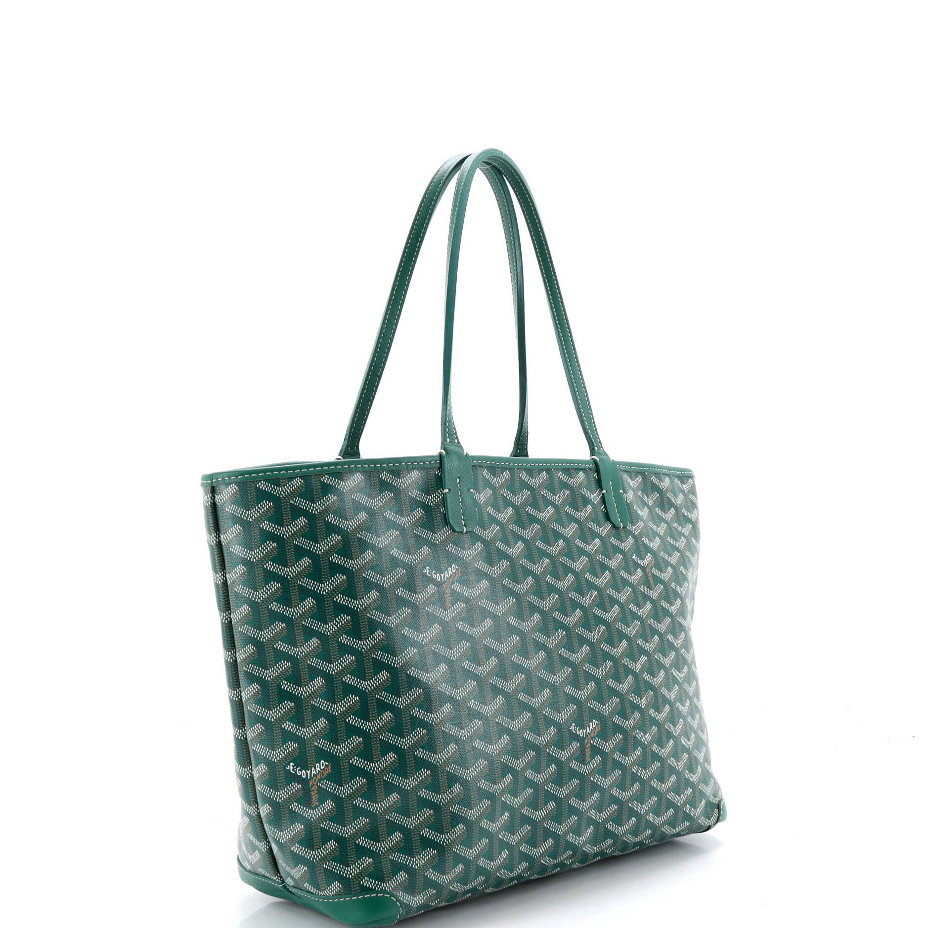 Pre-Owned Goyard Artois Tote Coated Canvas PM, Alternate, color, Green