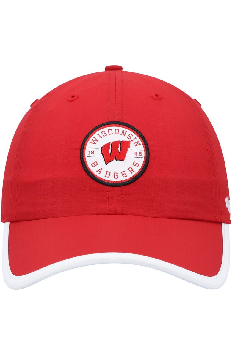 '47 Men's '47  Red Wisconsin Badgers Microburst Clean Up Adjustable Hat, Alternate, color, 