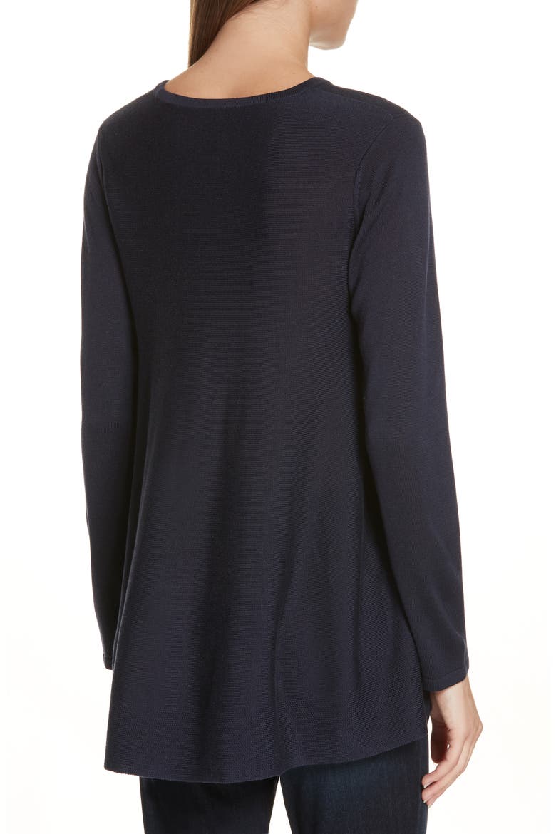 Tencel® Lyocell & Silk Sweater, Alternate, color, MIDNIGHT