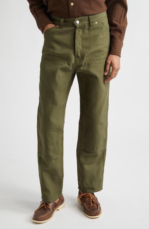 Cotton Canvas Carpenter Pants