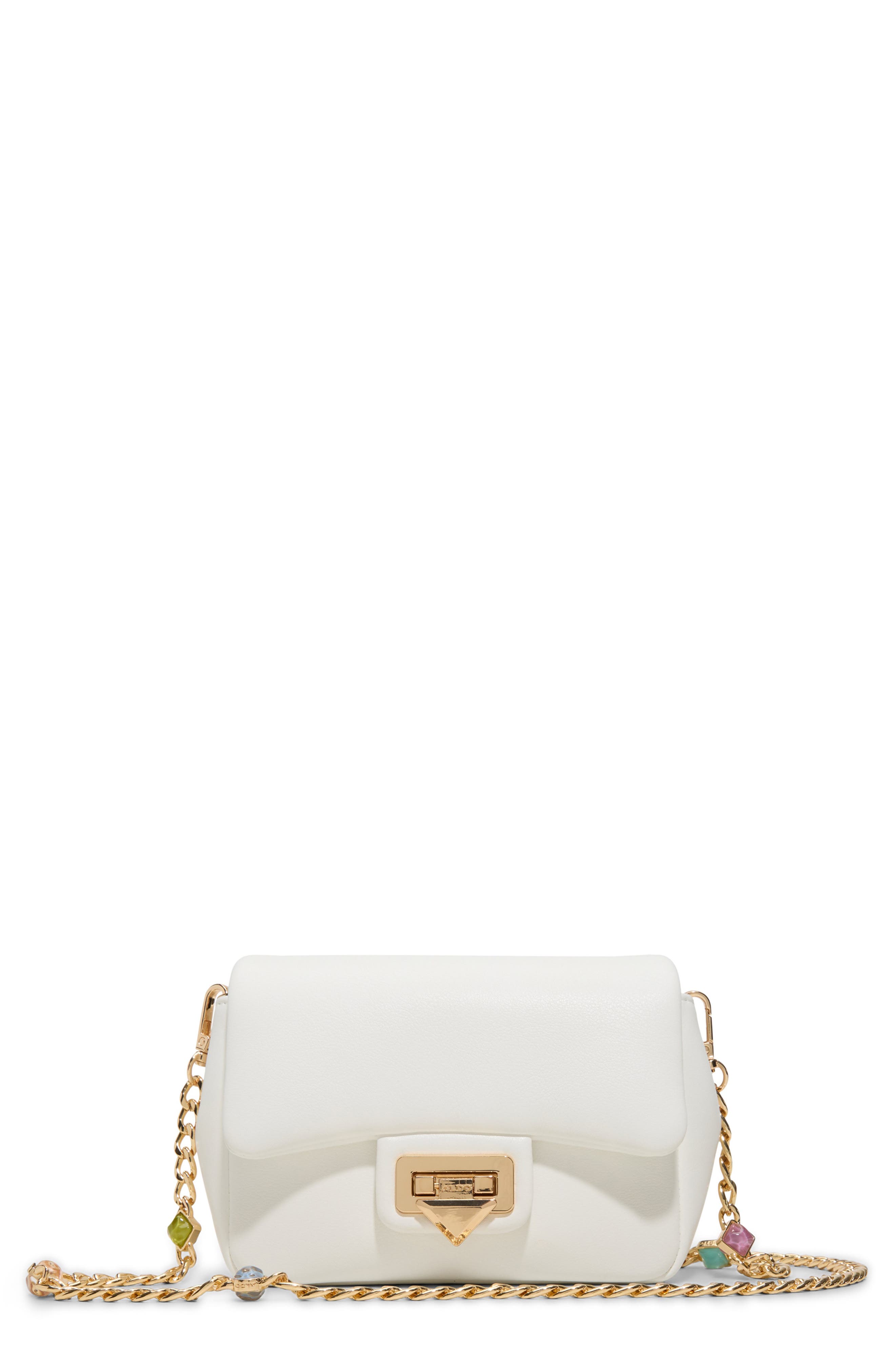 ALDO Bbellagemmx Faux Leather Crossbody Bag, Main, color, Other White