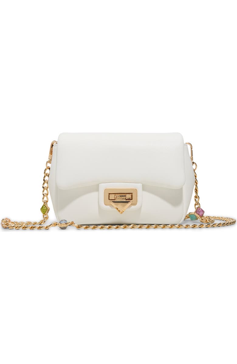 ALDO Bbellagemmx Faux Leather Crossbody Bag, Main, color, Other White