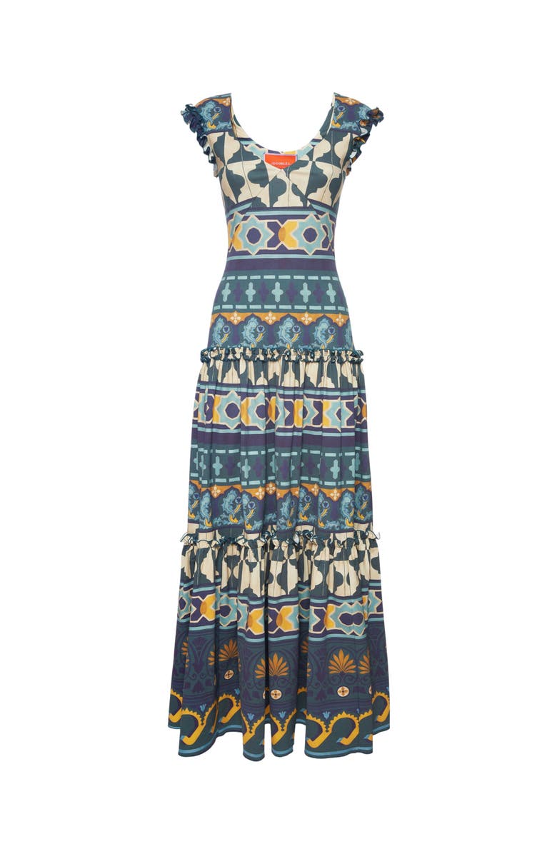 La DoubleJ Pimento Dress Placée Casareale Barre' Emerald, Alternate, color, Casareale Barre' Emerald