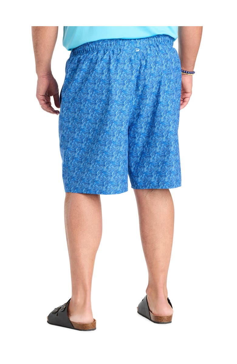 Harbor Bay by DXL Big & Tall Ride The Wave Swim Trunks, Alternate, color, Blue Multi