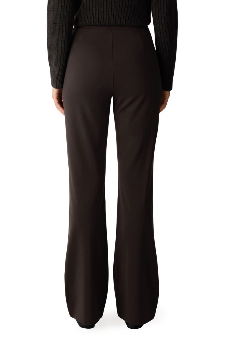 Flare Leg Kick Pants, Alternate, color, COFFEE
