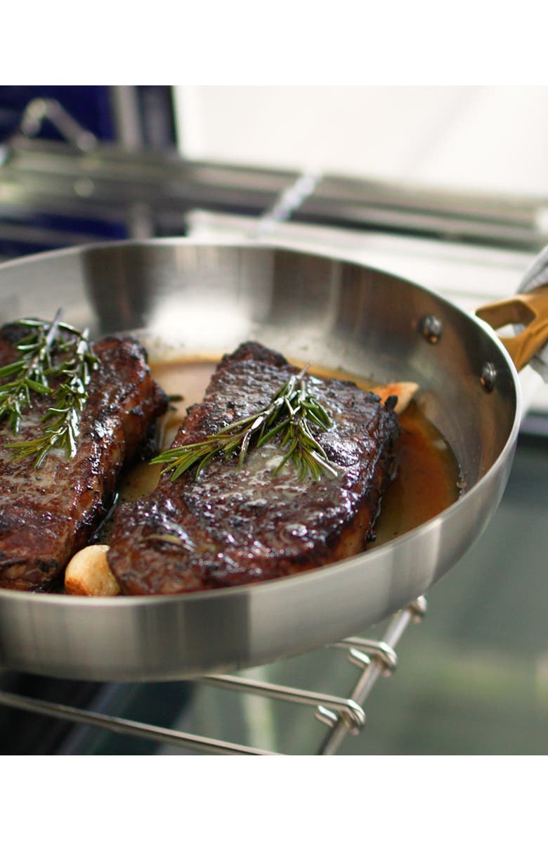 GreenPan Reserve Set of 2 Stainless Steel Frying Pans, Alternate, color, Stainless Steel