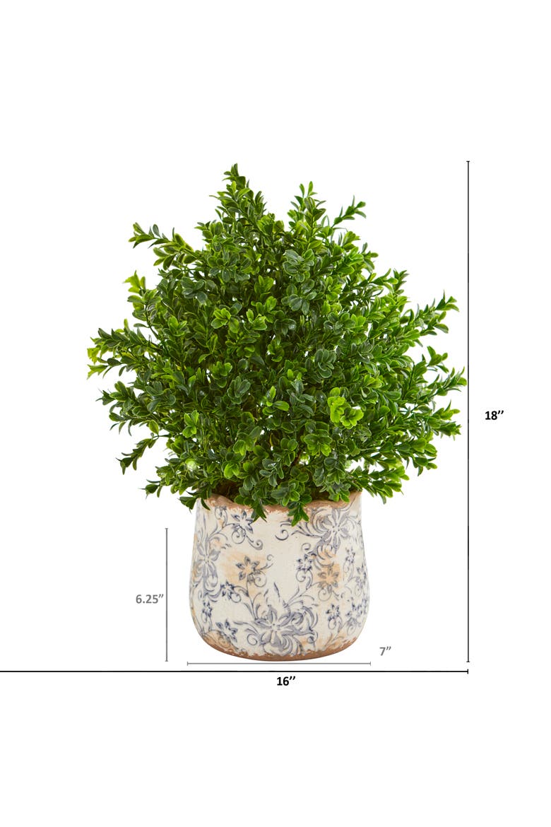 18-in Sweet Grass Artificial Plant in Floral Vase, Alternate, color, Green