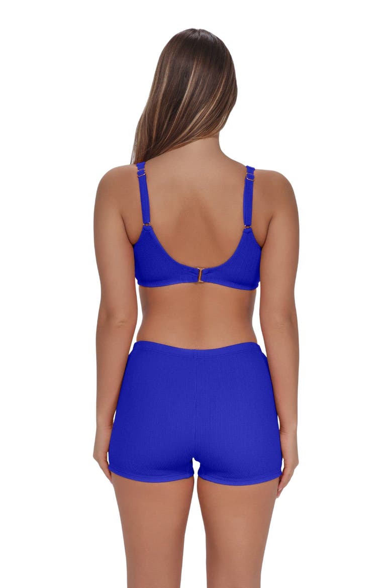 Ayden Boyshort Bottoms, Alternate, color, Vivid Blue Rib