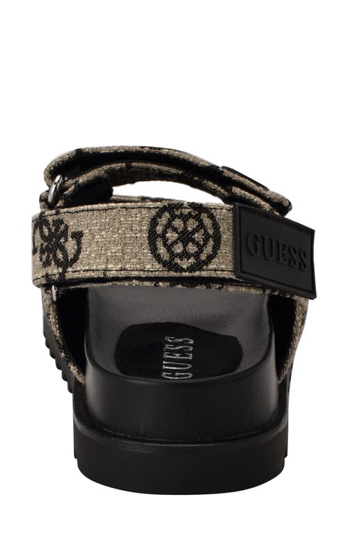 Guess Fadey Slingback Platform Sandal In Black
