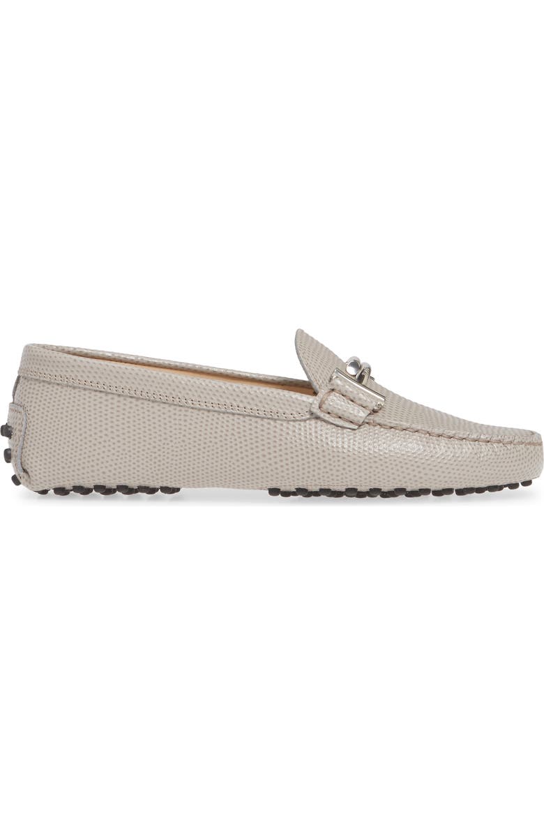 Tod's Reptile Embossed Driving Moccasin, Alternate, color,