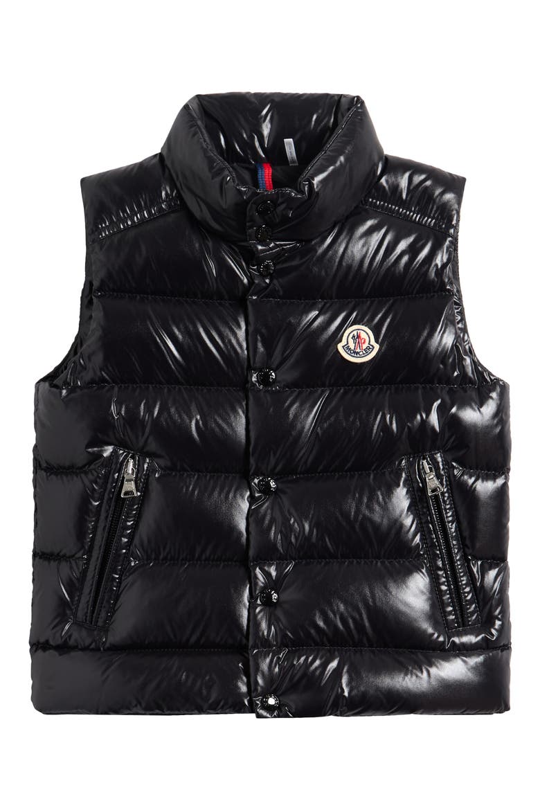 Kids' Tib Quilted Down Puffer Vest, Main, color, BLACK